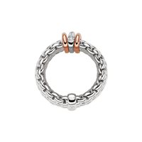 Anello Fope Donna Panorama in Oro bianco Diamante 0.08 Ct 58704AX_BB_B_RBR_00M - 58704AX_BB_B_RBR_00M